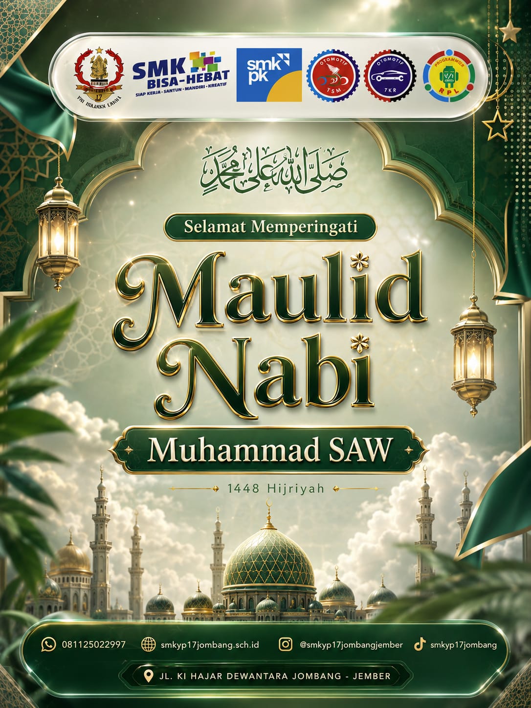 Semarak Maulid Nabi Muhammad SAW di SMK YP 17 Jombang Jember: Penuh Kebersamaan, Kreativitas, dan Nilai Keislaman